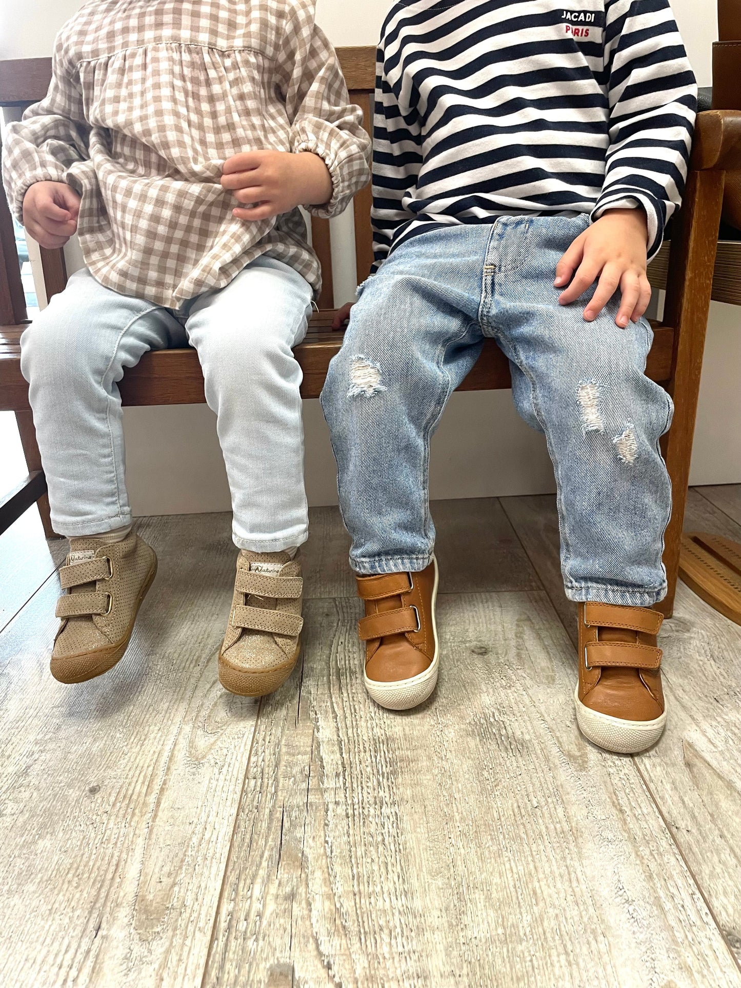 Pré marche NATURINO COCOON velcro taupe botillons