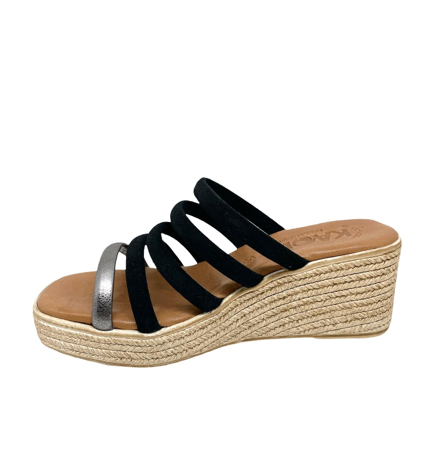 Sandales / Nu Pieds adulte KAOLA 844 noir Nu pied sandales Compensées