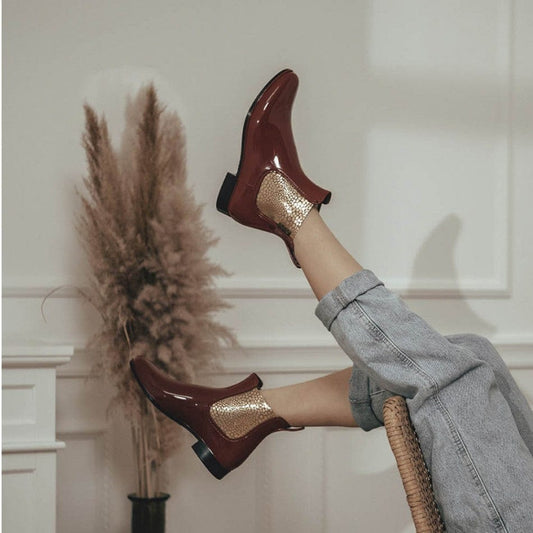 bottes de pluie MEDUSE JAPTHERE camel bottes de pluie