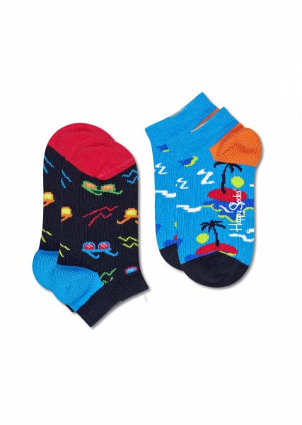 accessoires HAPPY SOCKS CHAUSSETTES BASSES ksnd02 6500 sunny low marine
