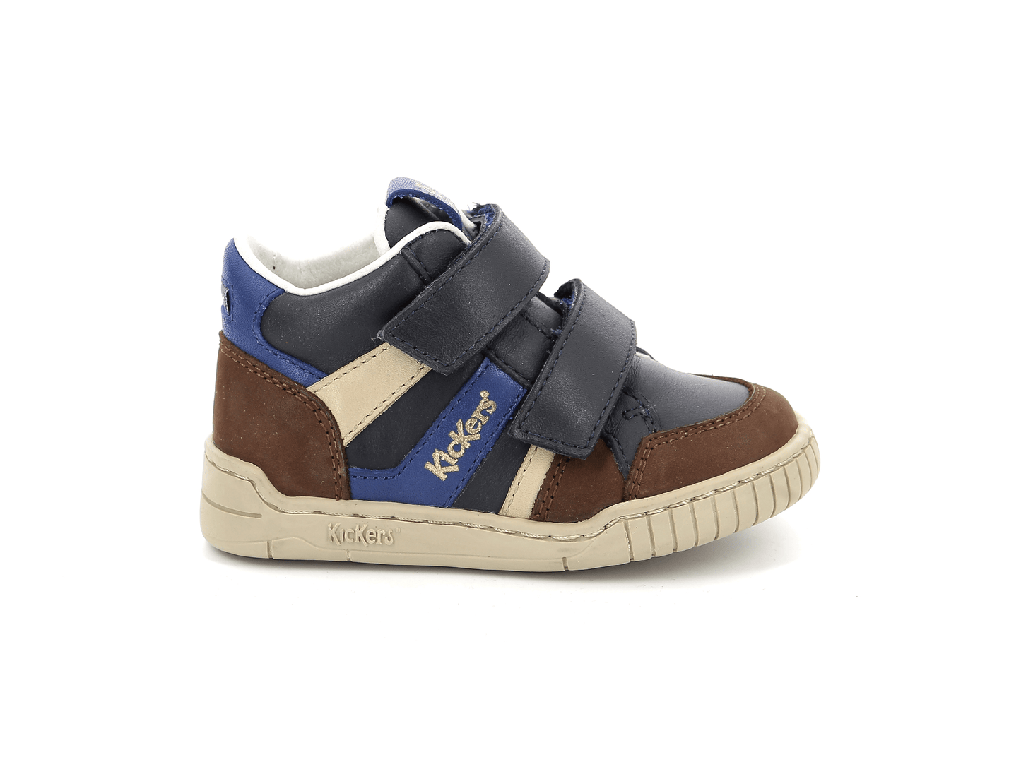 Chaussures Hautes/Botillons 34 KICKERS WINCKY VELC marine marron Chaussures Hautes Sneakers 3616426651565