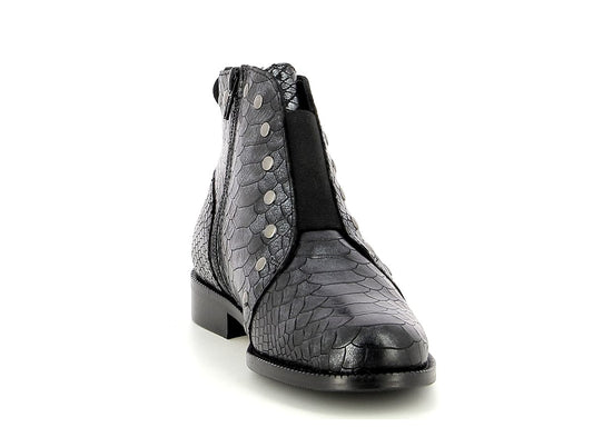 boots/bottines adulte MAROLI 7553 Noir Argent Bottines