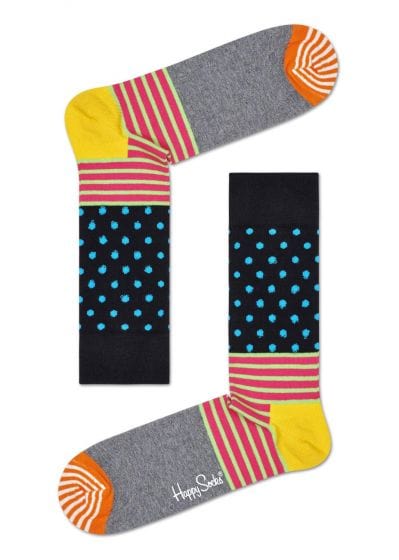 accessoires 36/40 HAPPY SOCKS CHAUSSETTES SDO01 9701 stripes and dot adultes 7333102279153