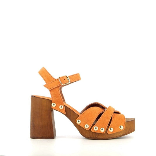 Sandales / Nu Pieds adulte 36 COCO ET ABRICOT SYAN orange Sandales Nu Pieds 15500649