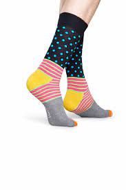 accessoires 36/40 HAPPY SOCKS CHAUSSETTES SDO01 9701 stripes and dot adultes 7333102279153