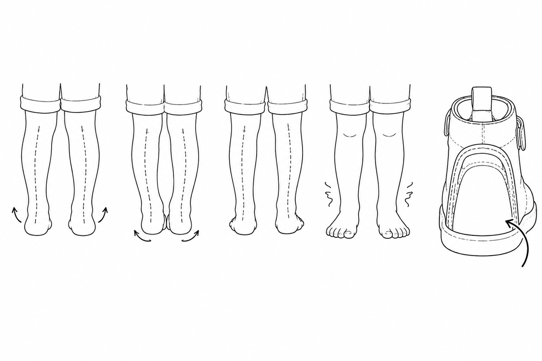 Pieds valgus, varus, asymétrie et hypotonie : quel intérêt d’un contrefort dans les chaussures de l’enfant ?