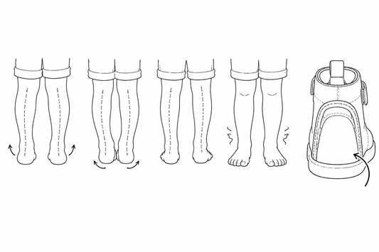 Pieds valgus, varus, asymétrie et hypotonie : quel intérêt d’un contrefort dans les chaussures de l’enfant ?
