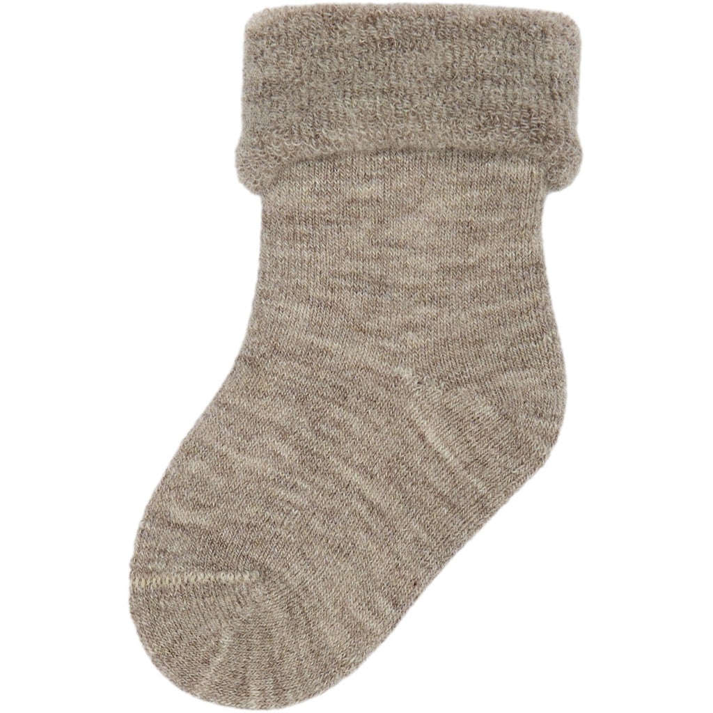 MINIPOP WOOL BABY SOCKS Beige Chaussettes