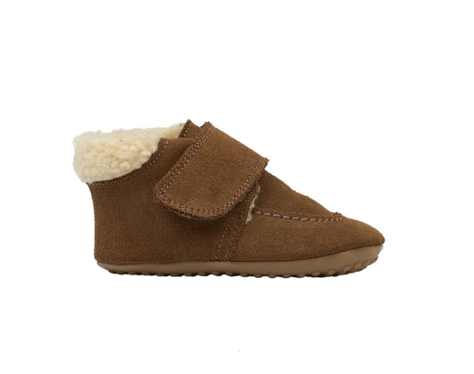 POM POM BEGINNERS SHEPEARD VELCRO Camel Chaussons Prémarche