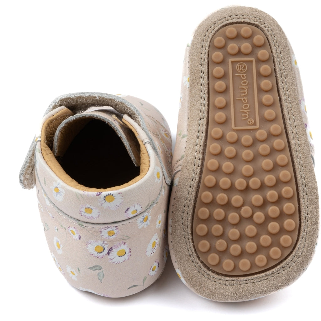 POM POM BEGINNERS VELCRO bellis fleurs Chaussons Prémarche