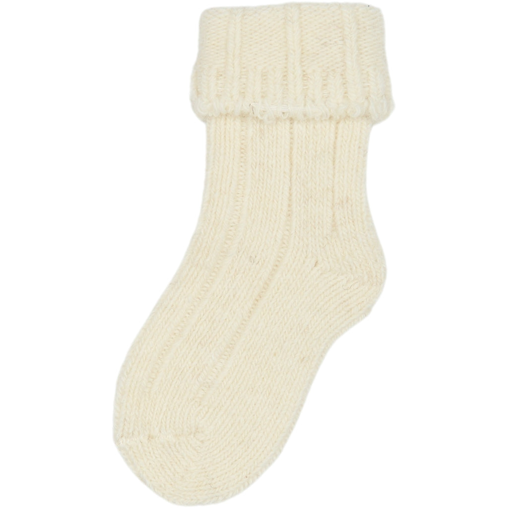 MINIPOP WOOL Heavy BABY SOCKS Blanc Chaussettes