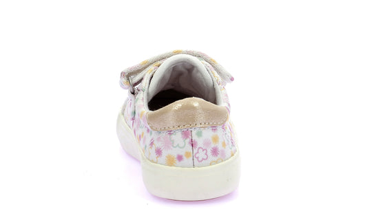 KICKERS KICKGOLDI Blanc Imprimé Tennis Toile