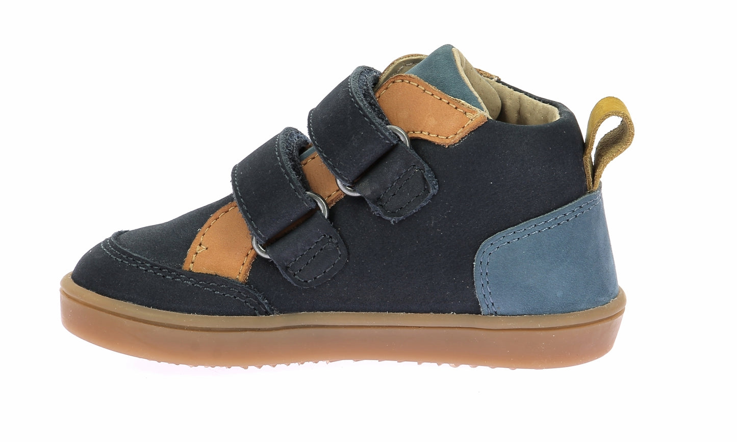 KICKERS WETYRO Marine camel Bottillons Tennis Haut