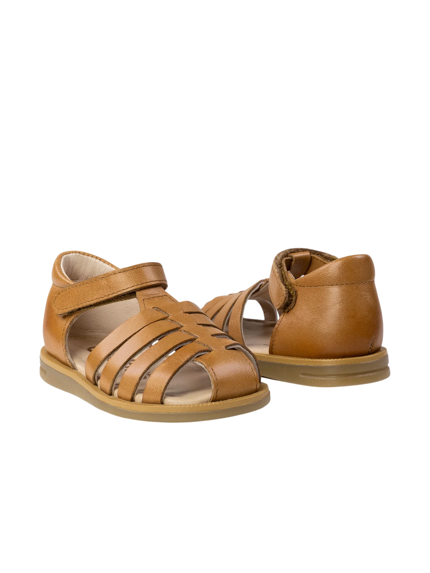 ACEBOS 1310 Honey Cognac sandales nu-pieds
