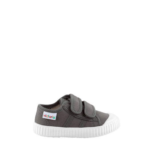 Toiles/Espadrilles VICTORIA 136606 toile Velcro anthracite