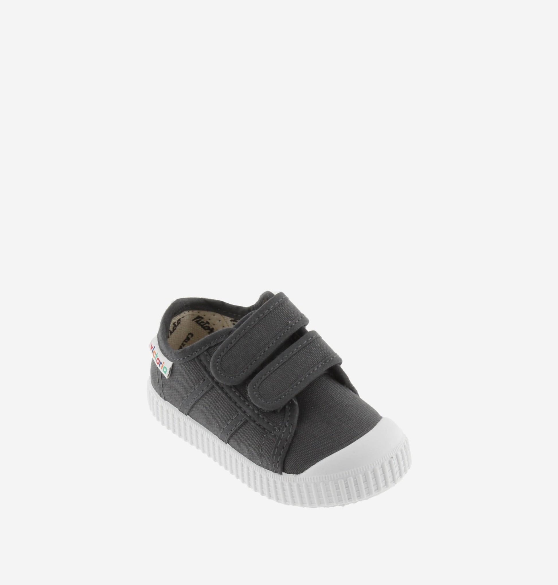 Toiles/Espadrilles VICTORIA 136606 toile Velcro anthracite