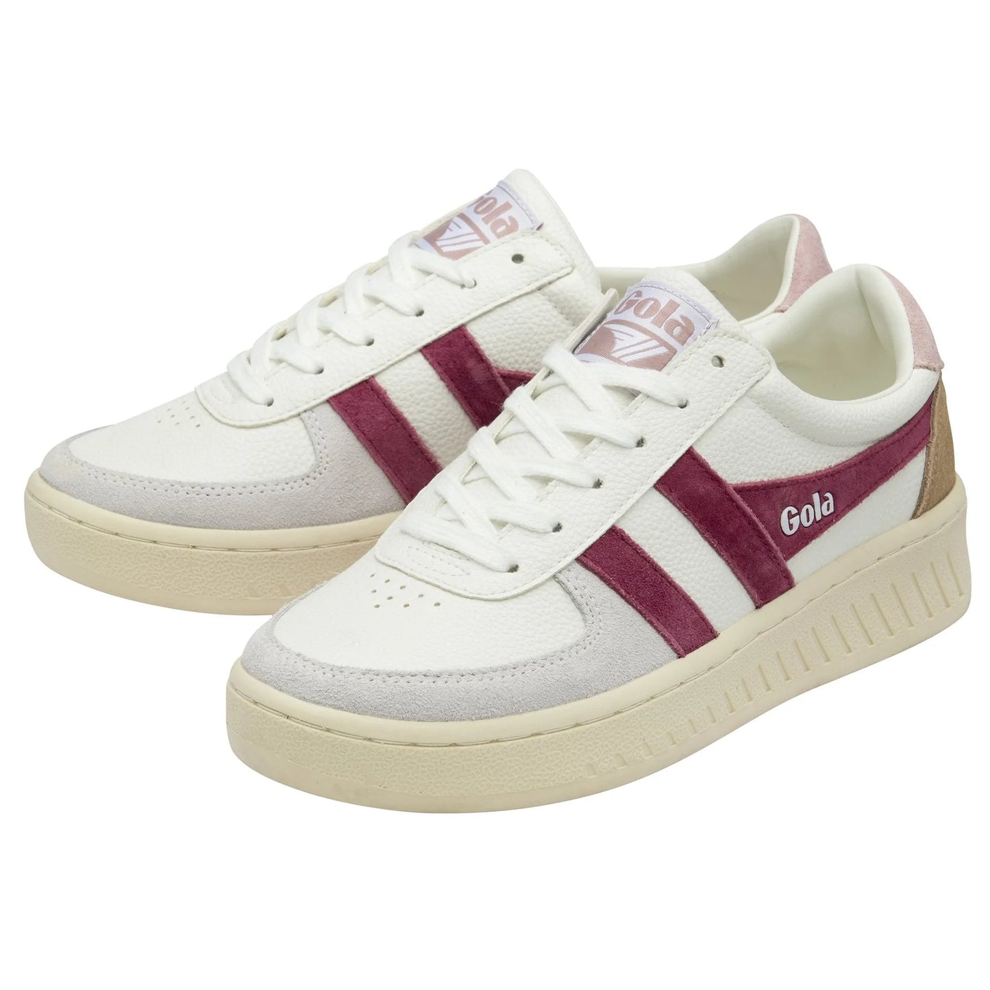 GOLA GRANDSLAM White Cerise Pink Sneakers Baskets adulte