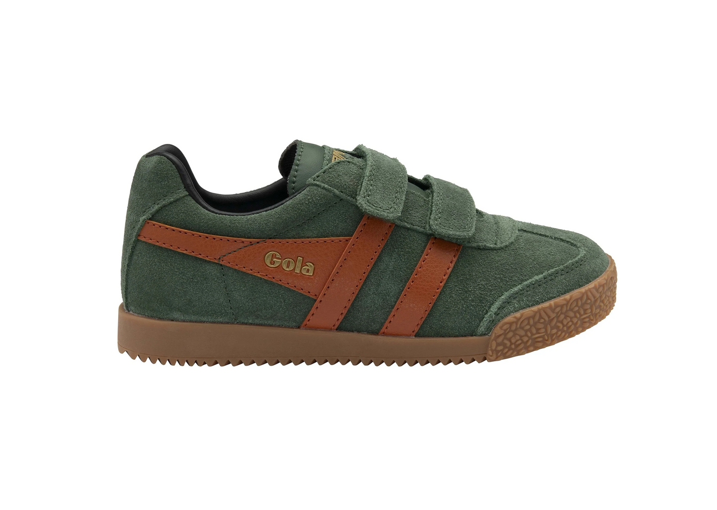 GOLA HARRIER STRAP evergreen moody orange basket sneakers