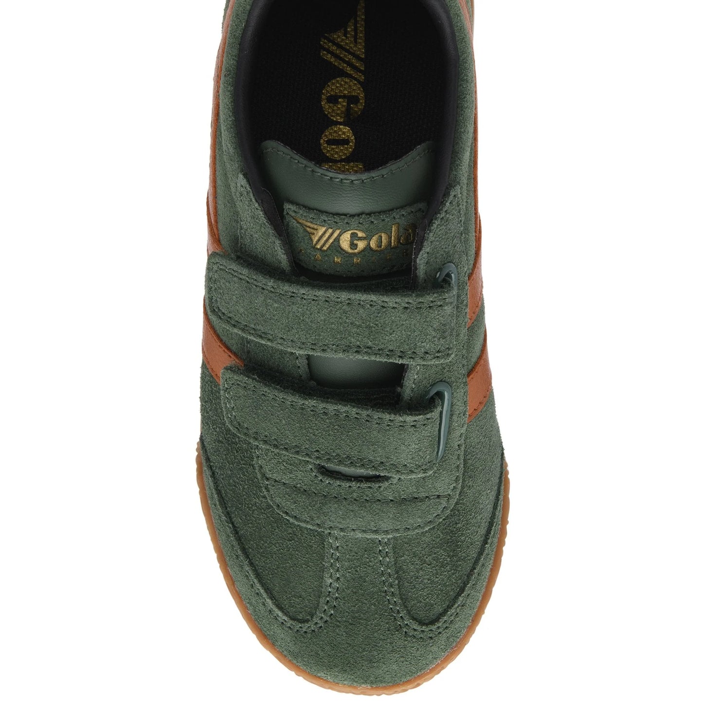 GOLA HARRIER STRAP evergreen moody orange basket sneakers