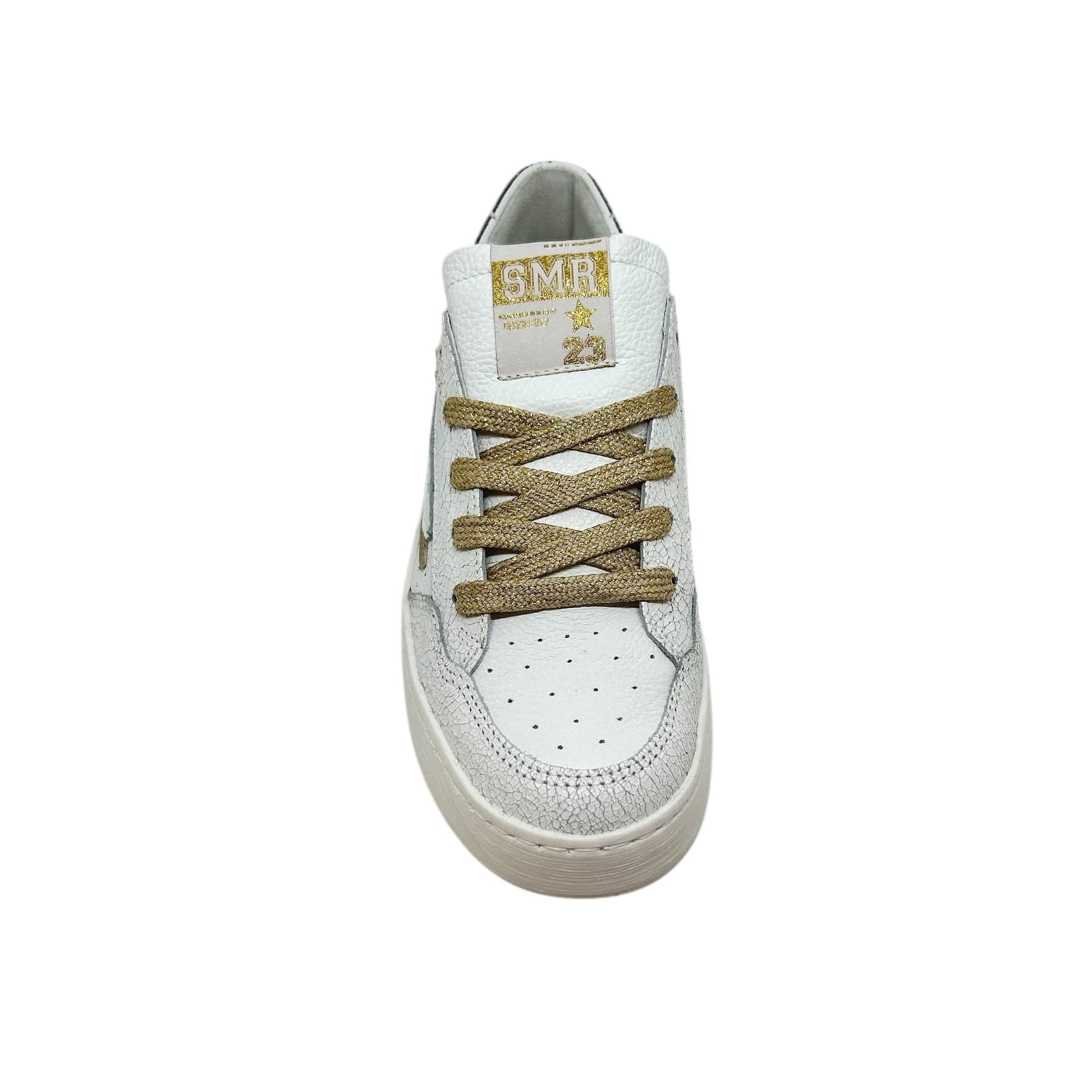 Sneakers/Baskets adulte SMR Semerdjian ALE C823 Blanc Doré Noir Sneakers Baskets adulte