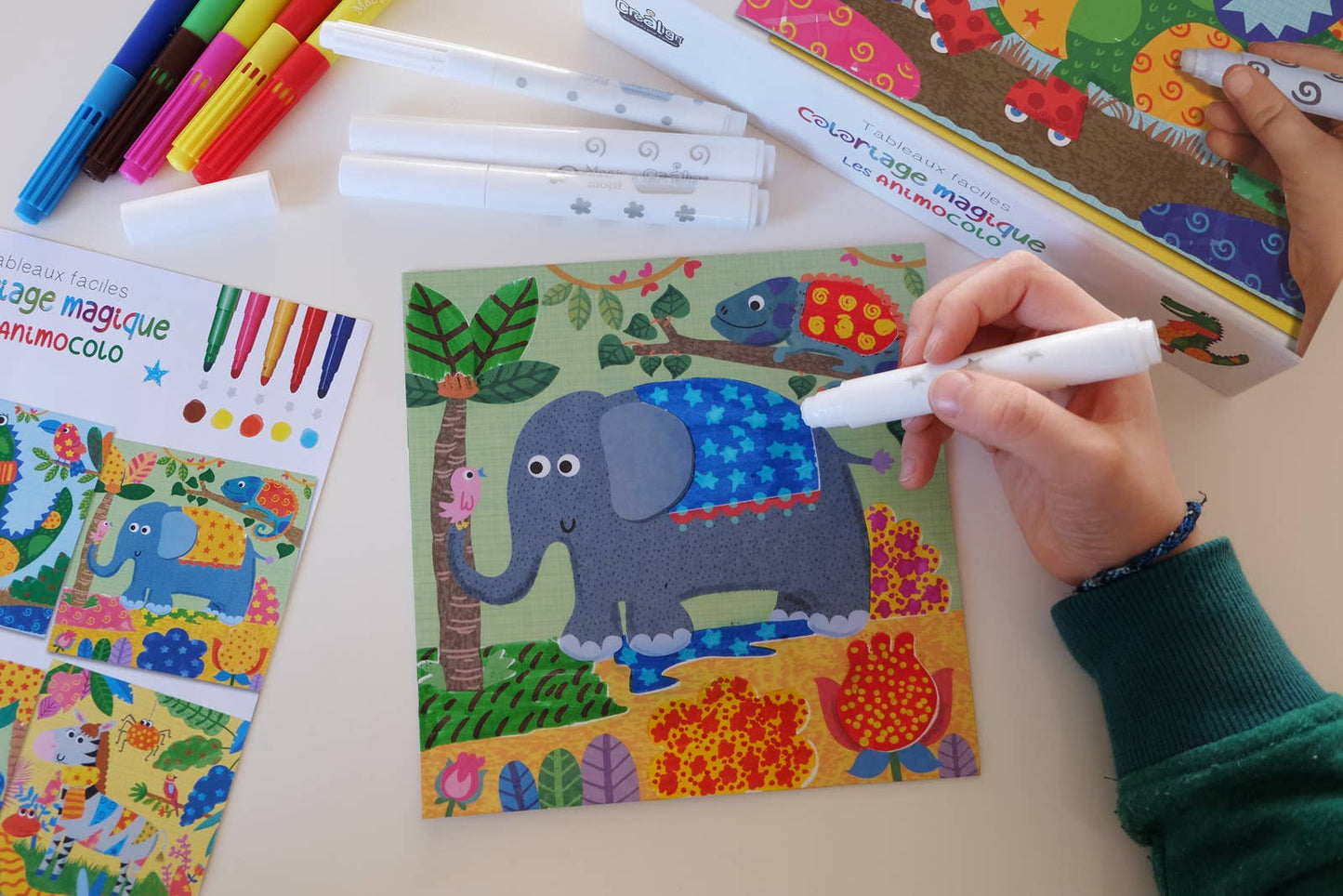 Créa'lign Coloriage magique, Les Animocolo