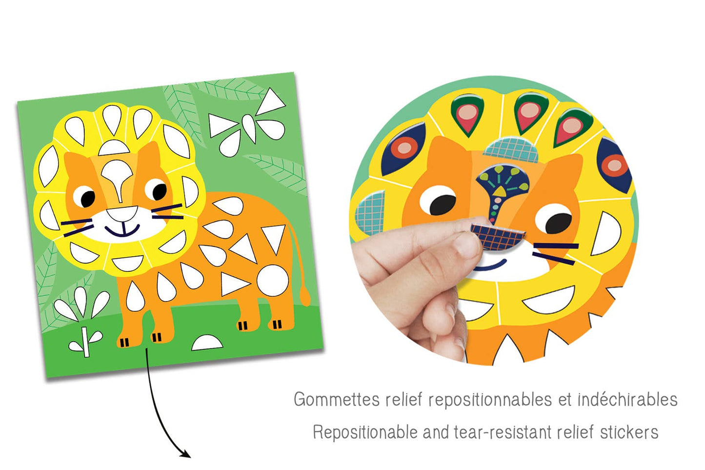 Créa'lign Gommettes Repositionnables Dans Ma Savane