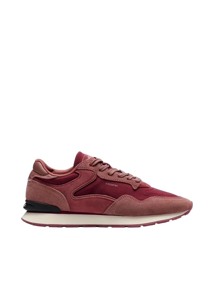 HOFF CITY Burgundy baskets femme sneakers basses bordeaux vieux rose