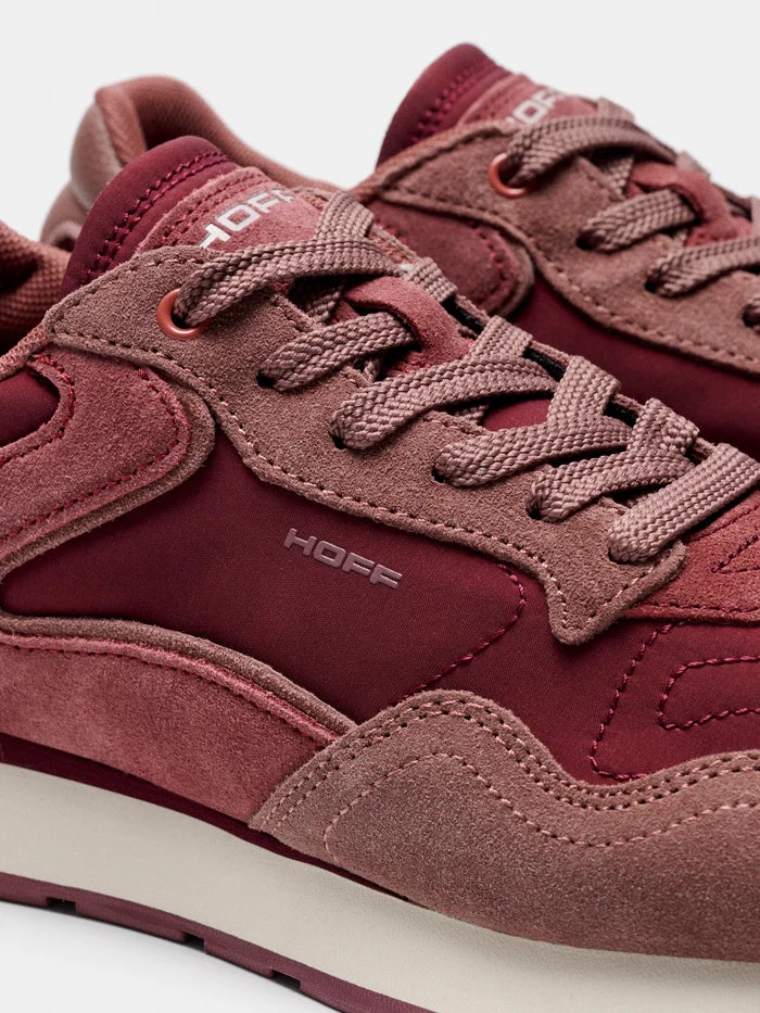 HOFF CITY Burgundy Tennis Baskets bas Adulte