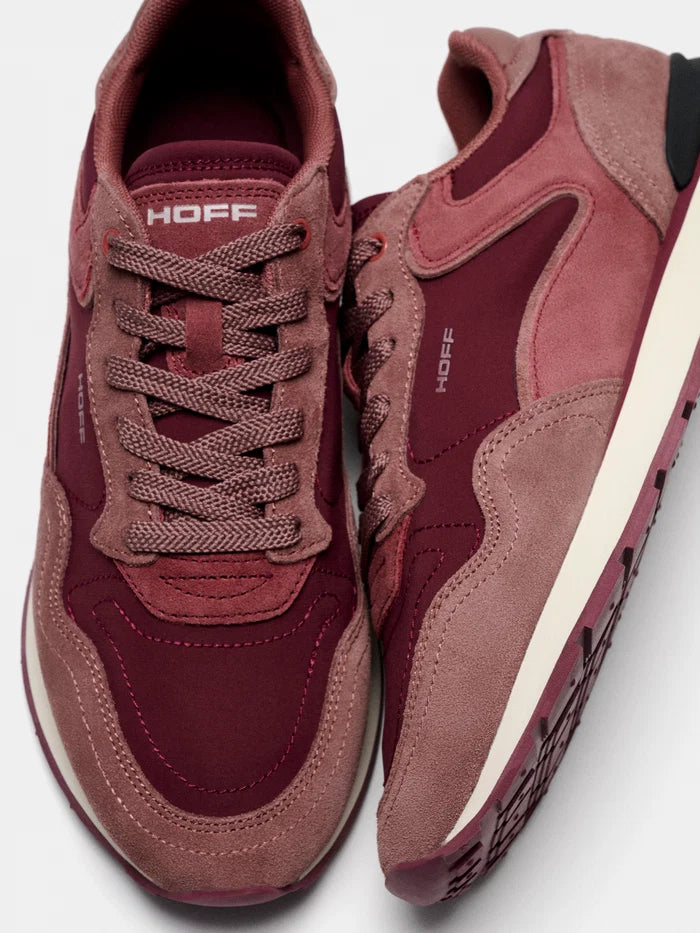 HOFF CITY Burgundy Tennis Baskets bas Adulte
