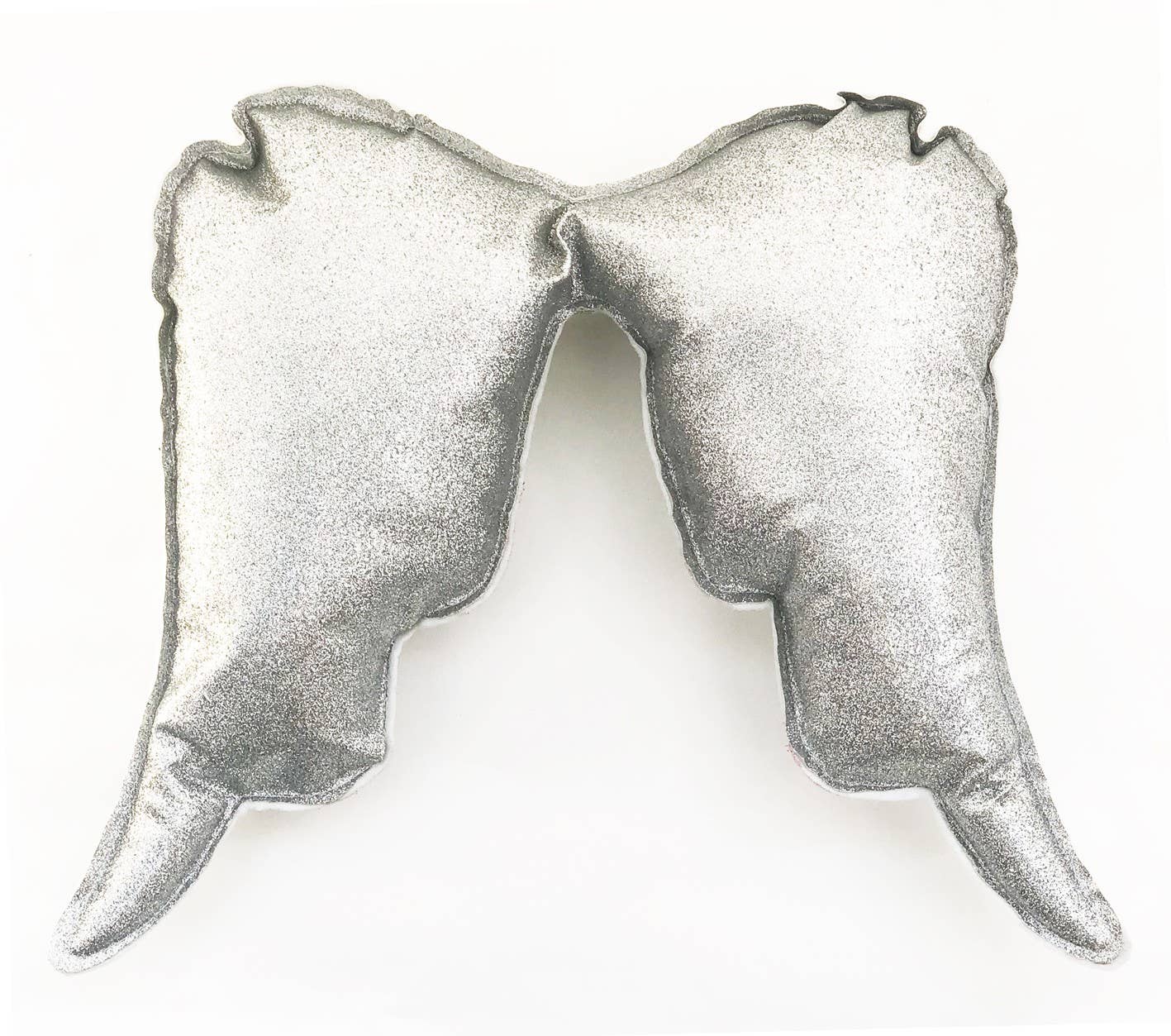 Ailes d' ange argent à paillettes bretelles élastiques