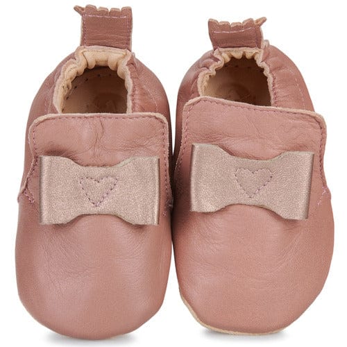 chausson EZPZ easy peasy My Blublu Noeud Rose chaussons cuir