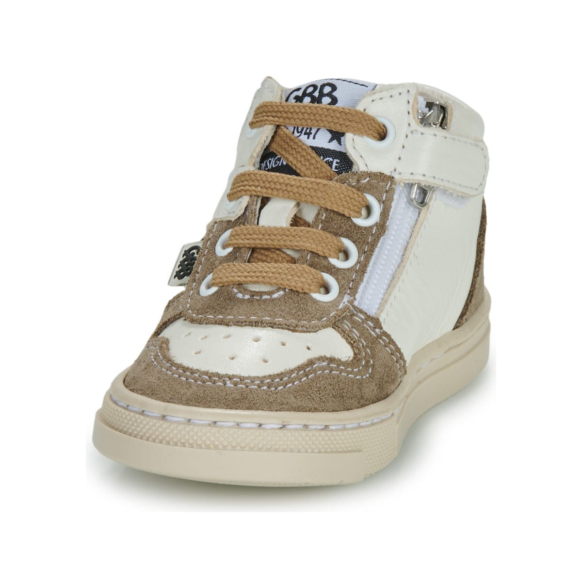 Chaussures hautes/Botillons GBB DINIS Taupe Blanc Chaussures Hautes Bottillons