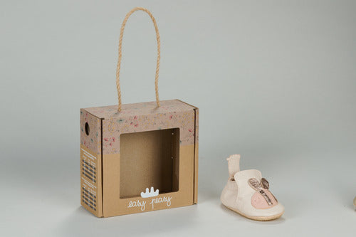 EZPZ easy peasy  My Blu Abeille Rose chaussons cuir