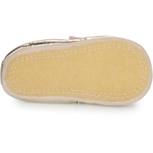 chausson EZPZ easy peasy  MY BLUBLU HIBOO Or Rose chaussons cuir