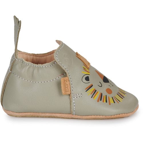 chausson EZPZ easy peasy  MY BLUBLU Lion Vert chaussons cuir