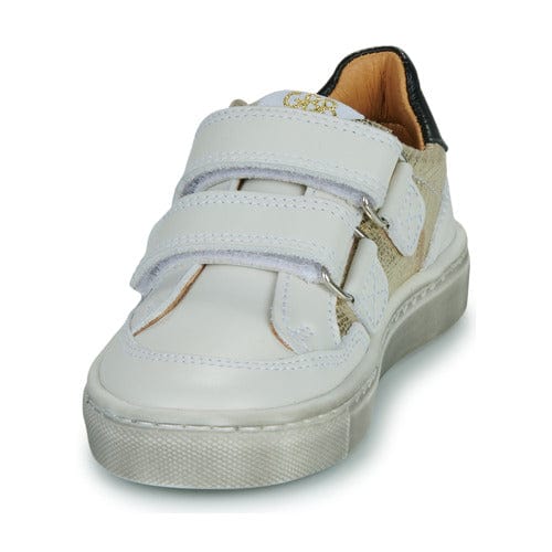 Chaussures Basses/Baskets/Sneakers GBB AMBIGU Blanc/Or Chaussures Hautes Bottillons