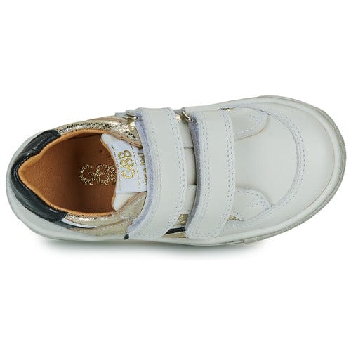 Chaussures Basses/Baskets/Sneakers GBB AMBIGU Blanc/Or Chaussures Hautes Bottillons