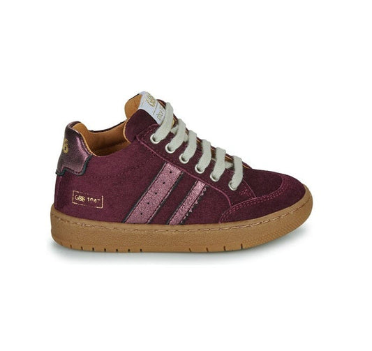 Chaussures Basses/Baskets/Sneakers GBB ACCUEILLANT Prune Bottillons