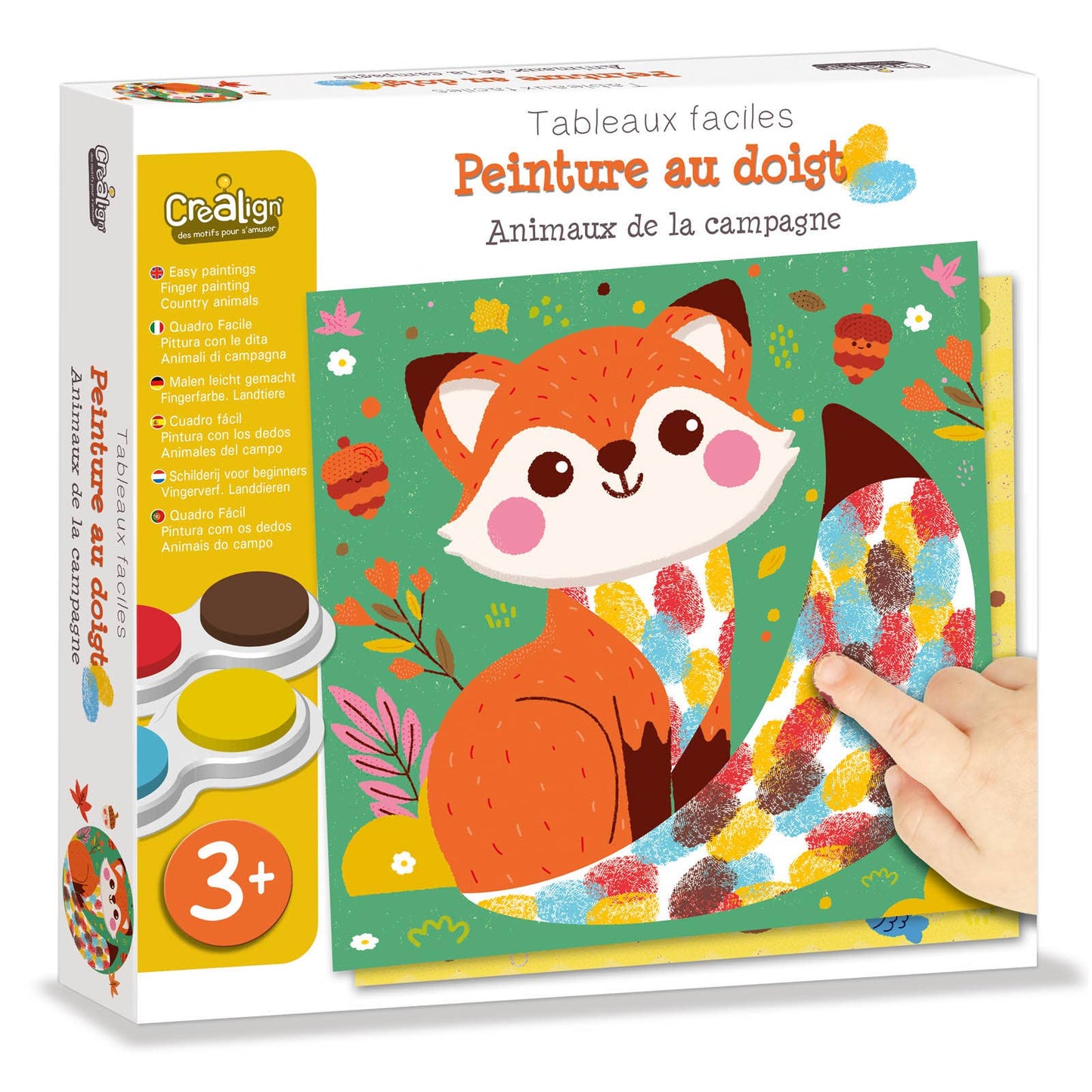 Créa'lign Peinture au doigt "Animaux de la campagne"