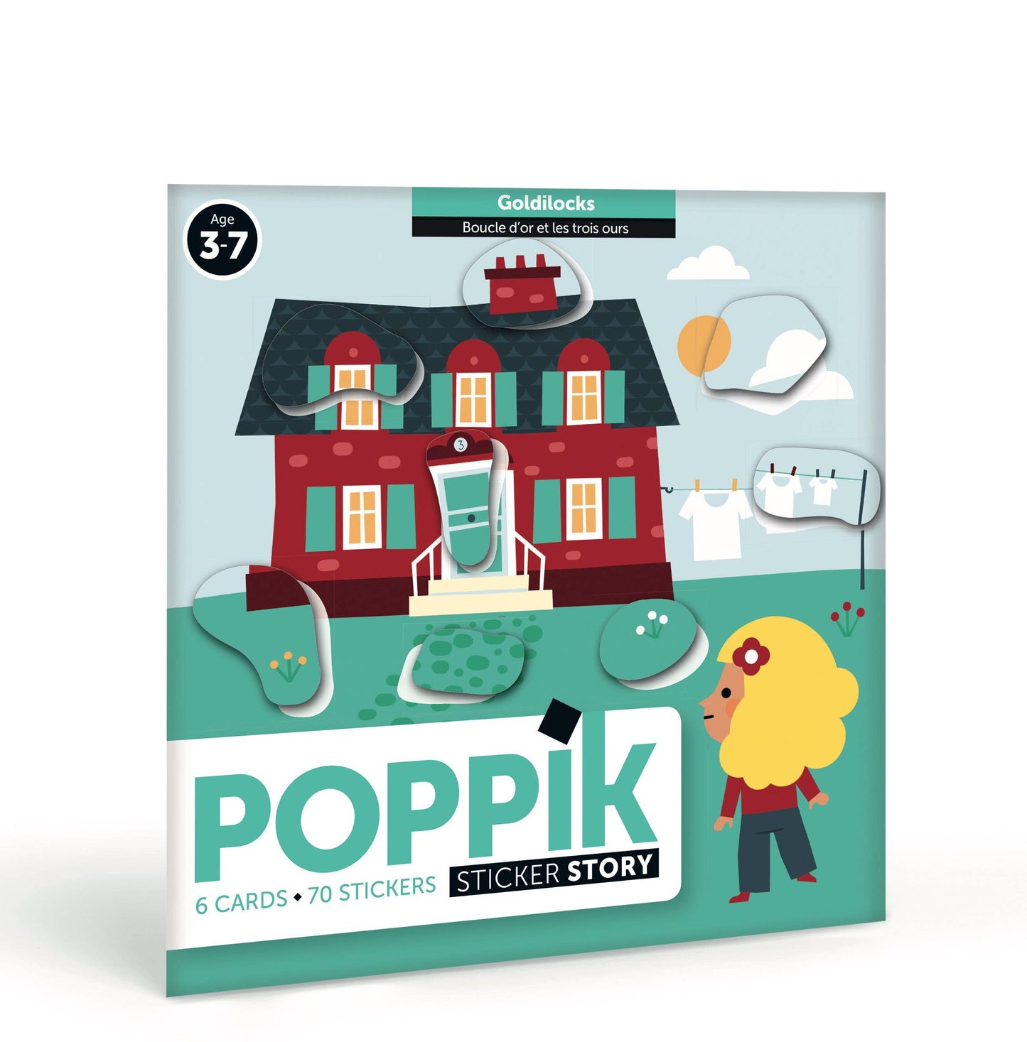 CONTE EN STICKERS BOUCLE D OR