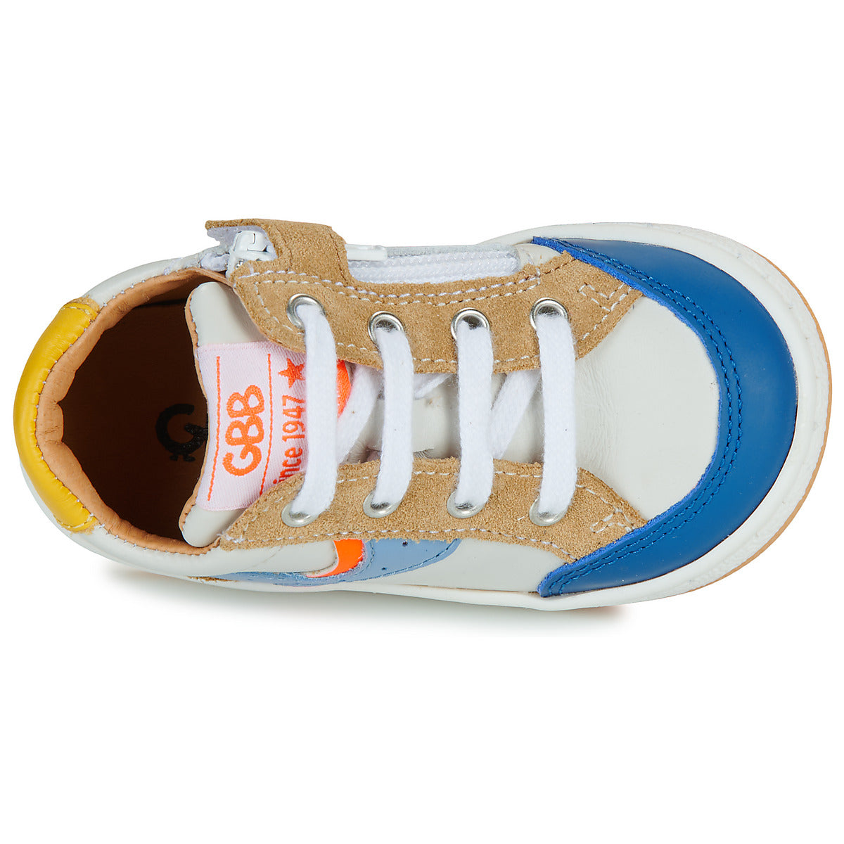 GBB AURELIA Blanc Multi Chaussures Hautes Bottillons