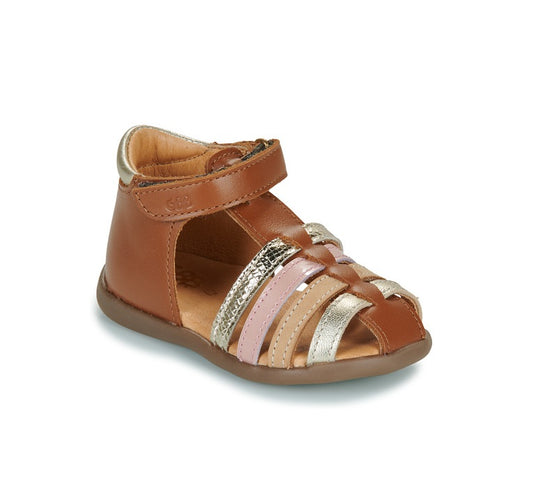 GBB ETONNANT Camel Sandales Nu-pieds