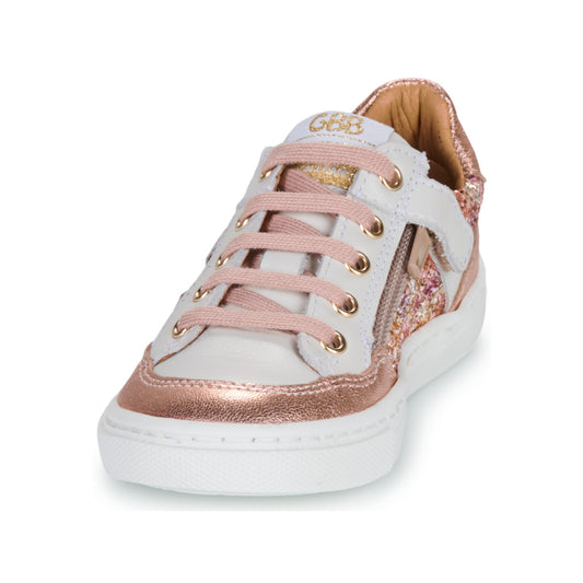 GBB FLORINE Blanc Paillettes Multi Baskets Chaussures Basses