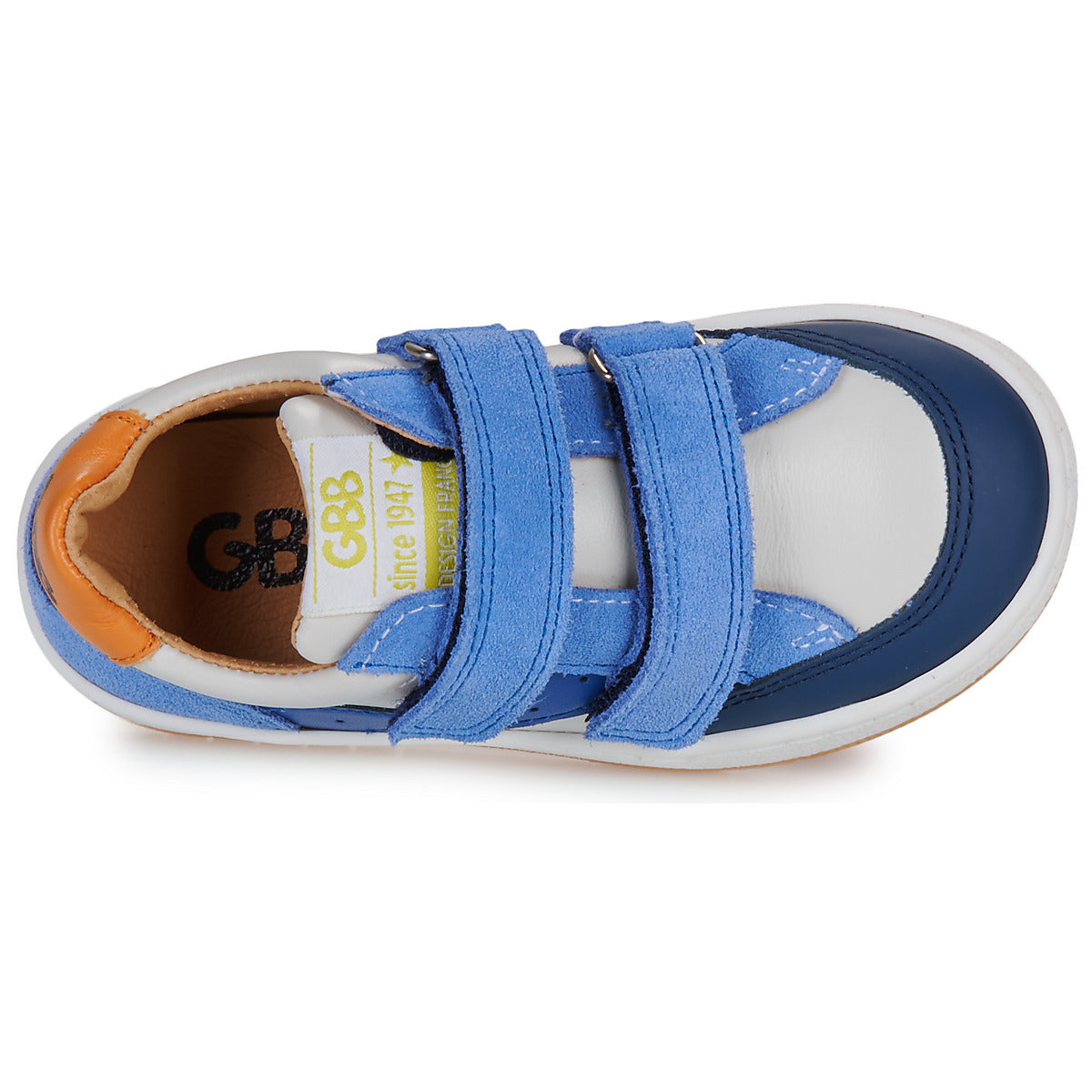 GBB THAIS Blanc Jean Chaussures basses Baskets tout cuir