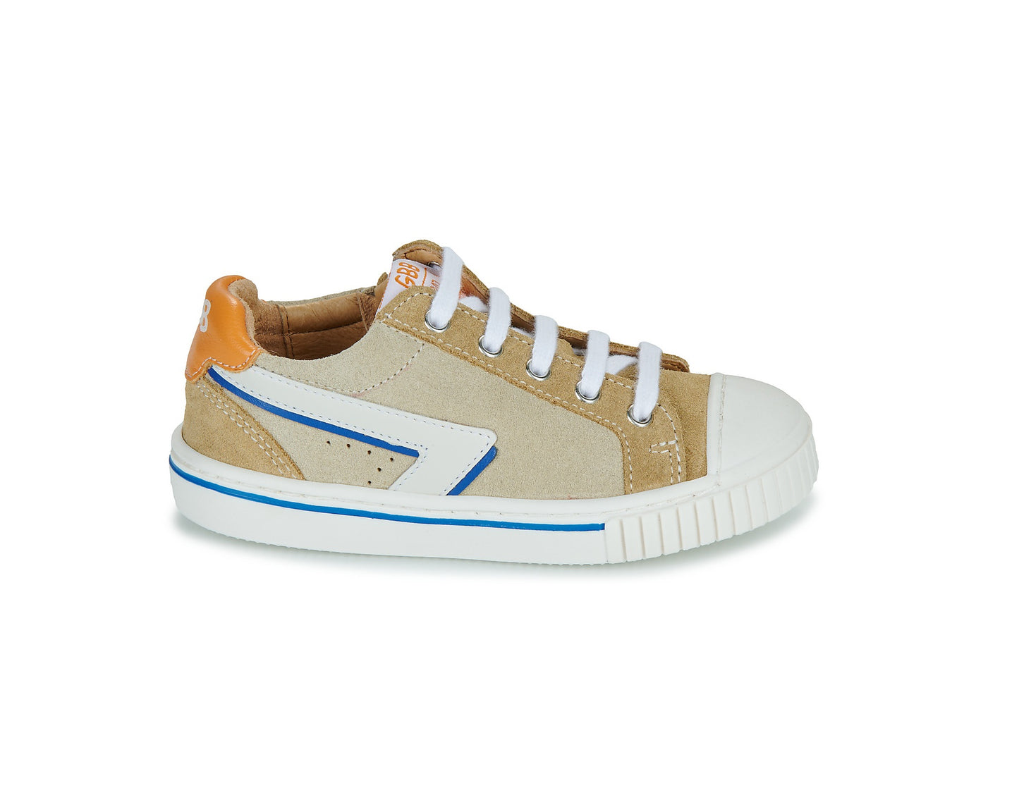 GBB FONCEUR Cognac Crème Chaussures Basses Baskets