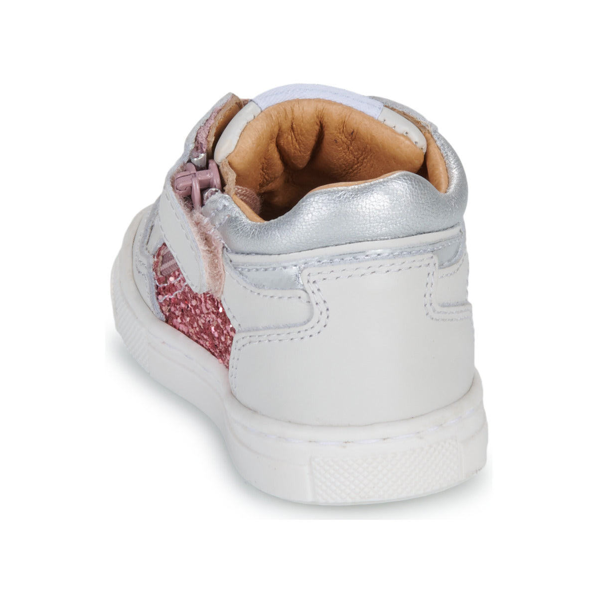 GBB DALILA Blanc Paillettes Rose Chaussures Hautes Bottillons