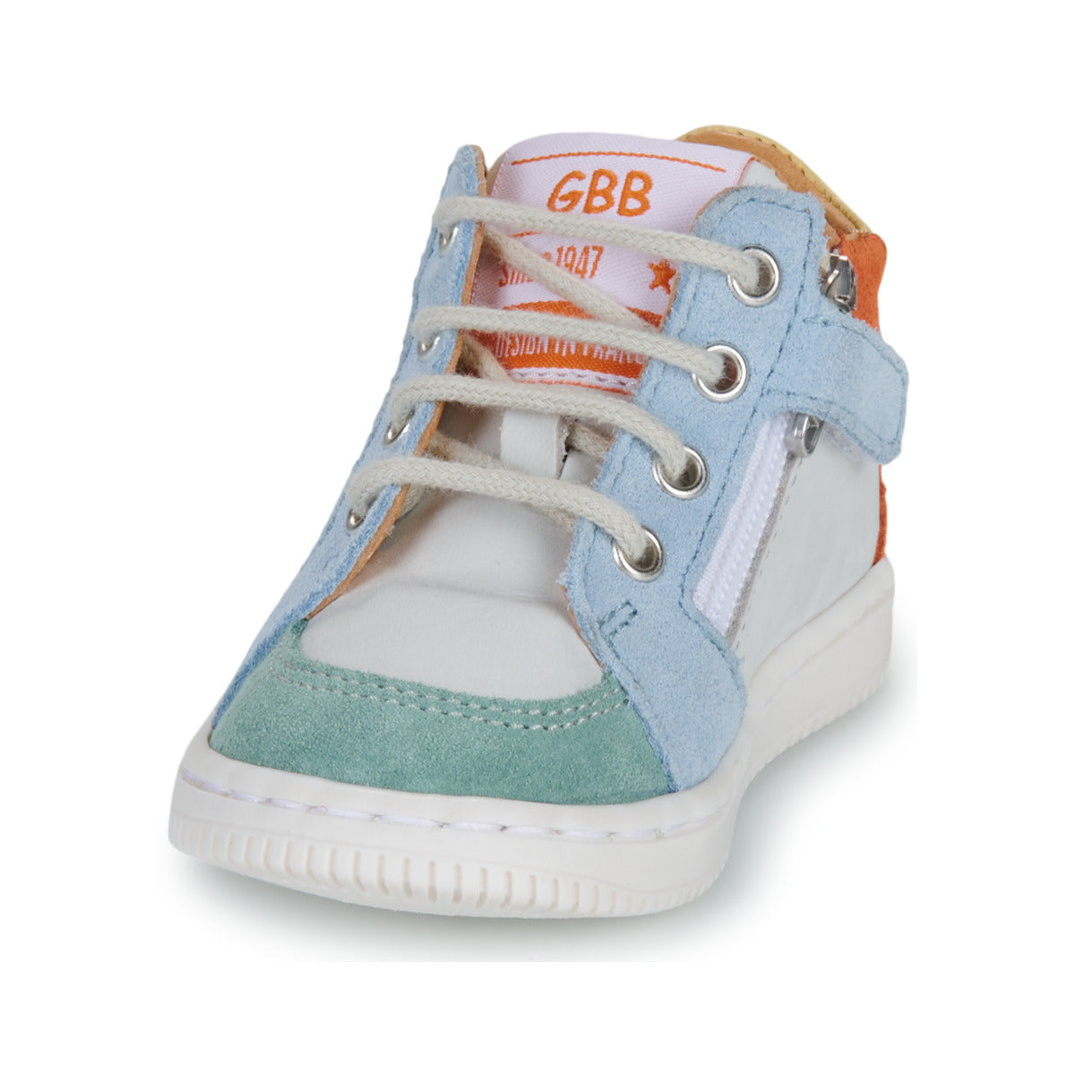 GBB FALMARD Moonlight Blanc Ciel Baskets Hautes Bottillons
