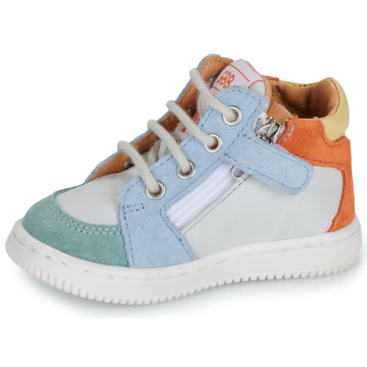 GBB FALMARD Moonlight Blanc Ciel Baskets Hautes Bottillons