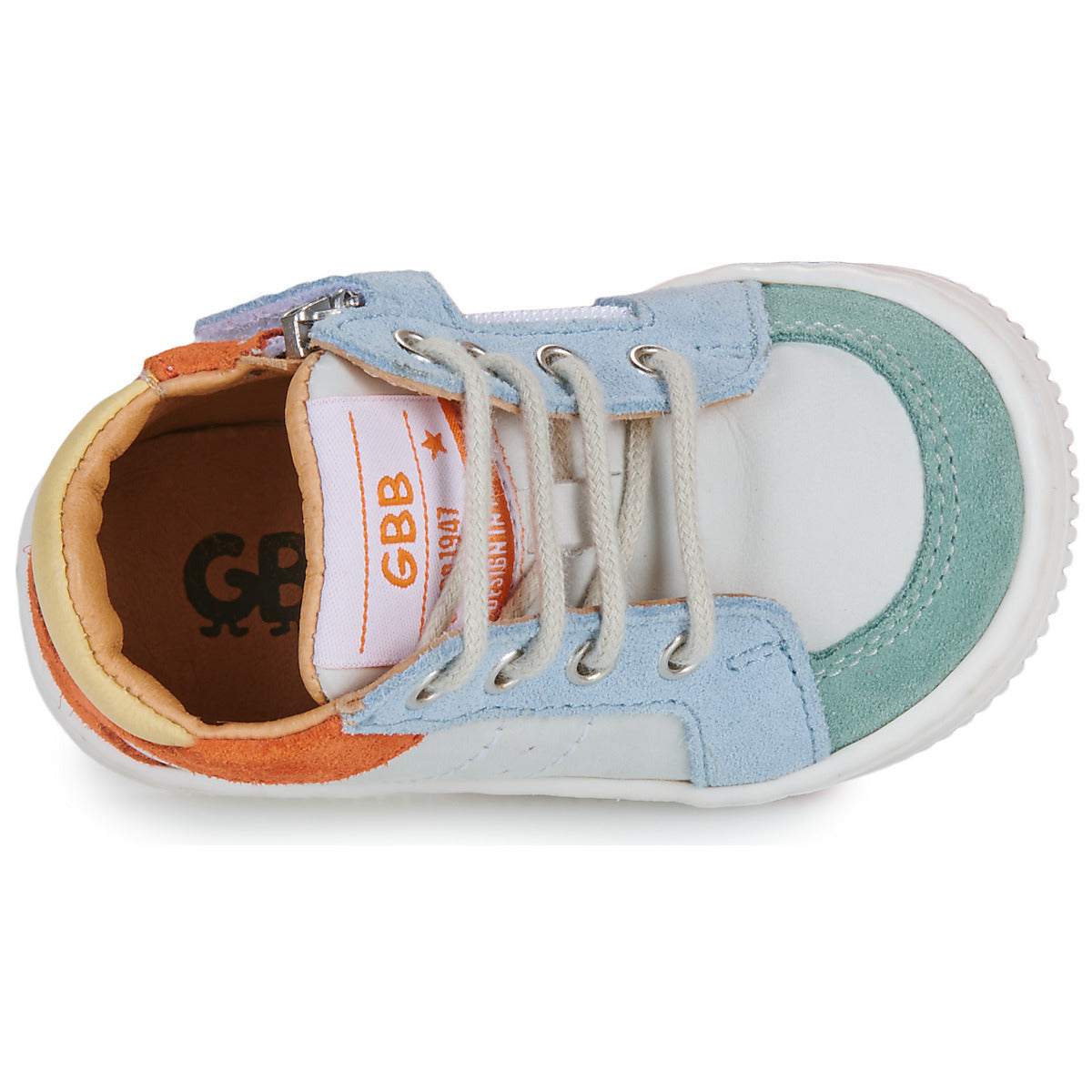 GBB FALMARD Moonlight Blanc Ciel Baskets Hautes Bottillons