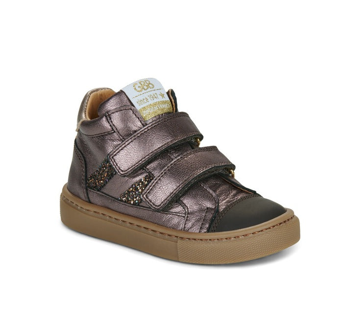 GBB ALIENA SCRATCH Fusil chaussures hautes bottillons enfant métallisés